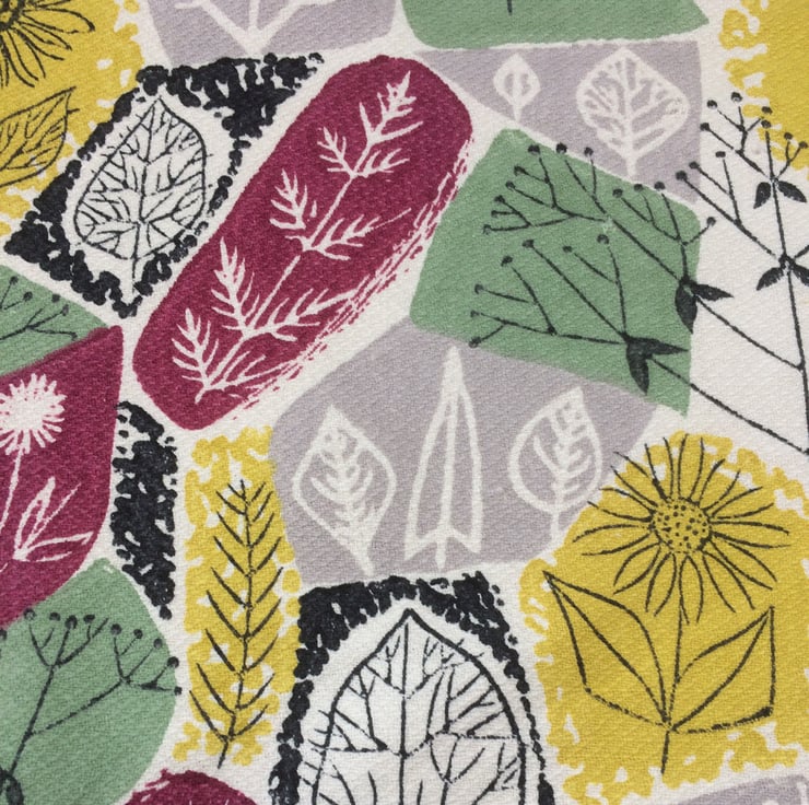 Retro Floral Helianthus Mid Century 50s Bernard Folksy