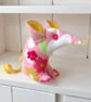 Retro Pink Tulip Mouse 60s 70s Floral Vintage fabrics  - Image 4