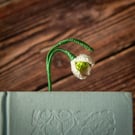 Snowdrop Crochet Bookmark - Petite Edition