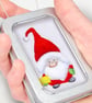 Santa Christmas decoration, 3D Father Christmas in a little tin, decoration - Image 2