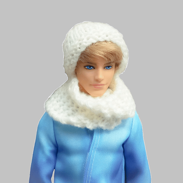 KNITTING PATTERN PDF White Set for Doll