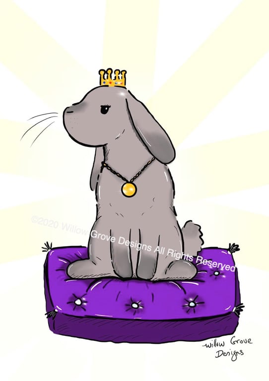 Royal Bunny - Art Print