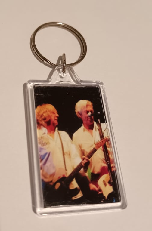 Status Quo Rick Parfitt and Andy Bown Musicians Photography Small Keyring