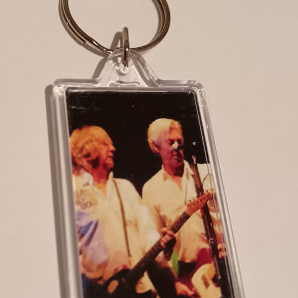 Status Quo Rick Parfitt and Andy Bown Musicians Photography Small Keyring