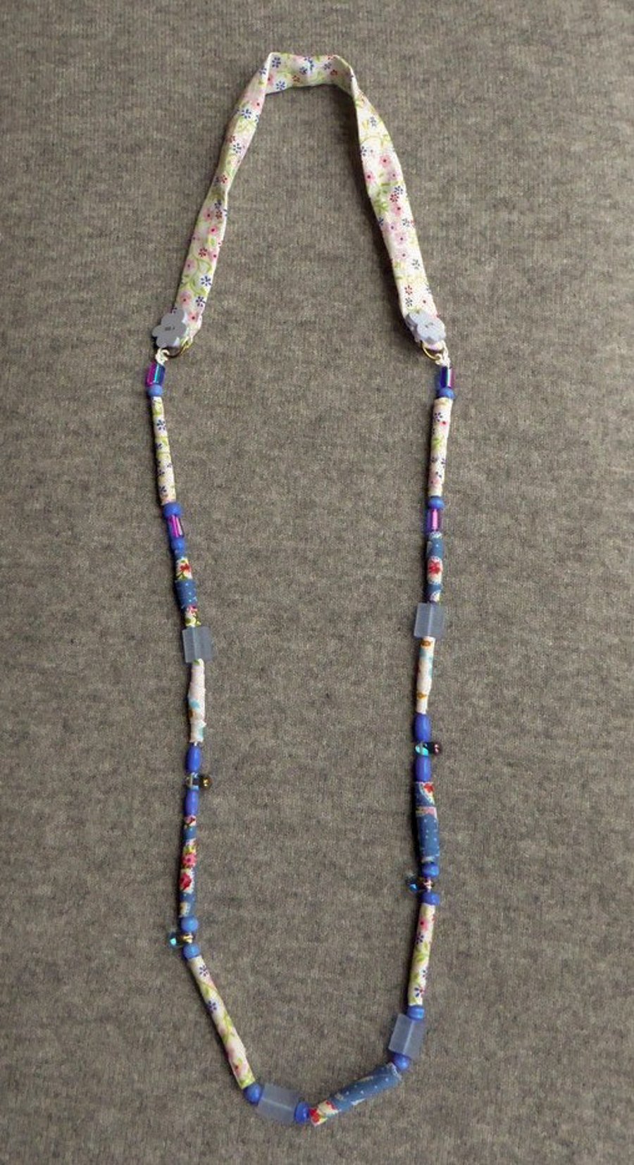 Textile Bead Necklace