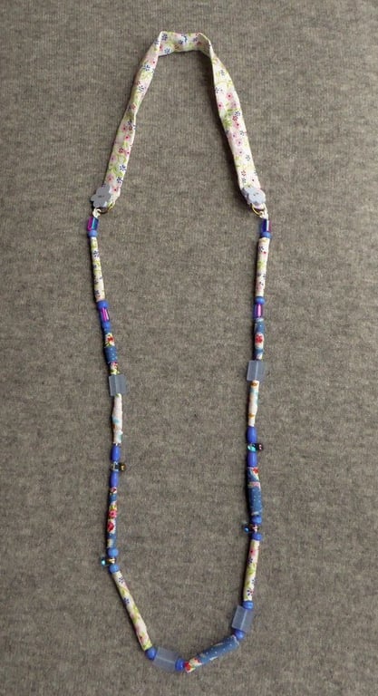 Textile Bead Necklace