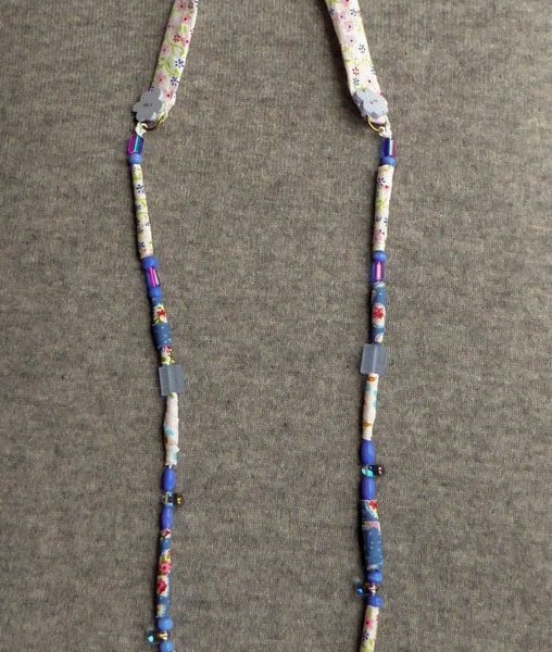 Textile Bead Necklace