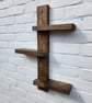 Handmade Rustic Wall Mounted Display Shelf  - Image 2