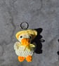 Handmade Crochet Duck Keychain – Cute Mini Bag Charm