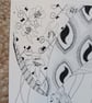 Curtain Illustration A4 Print - Image 3