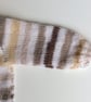 Baby cardigan hand knit neutral shades 3-6 months - Image 4