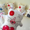 embroidered zombie foxes