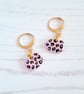 Halloween patterned pumpkin earrings, choose your colour and pattern - Image 2
