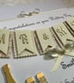 Personalised Handmade Wedding Day Card Gift Boxed Keepsake Ivory - Image 6