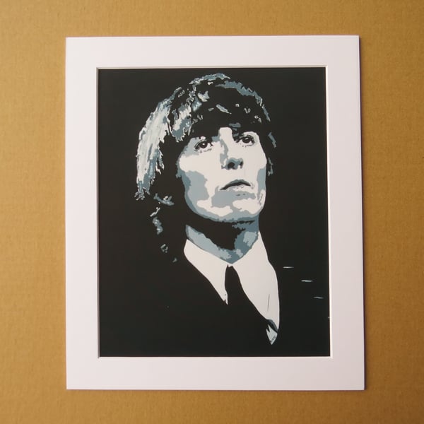 GEORGE HARRISON ART PRINT WITH MOUNT