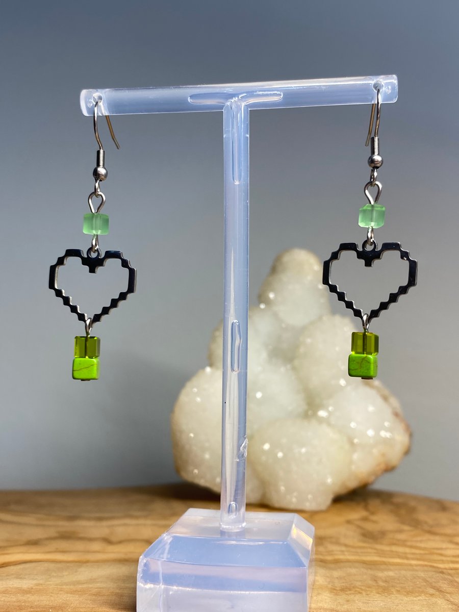 Minecraft inspired Earrings 