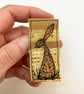 Upcycled hare brooch pin or badge.  - Image 3