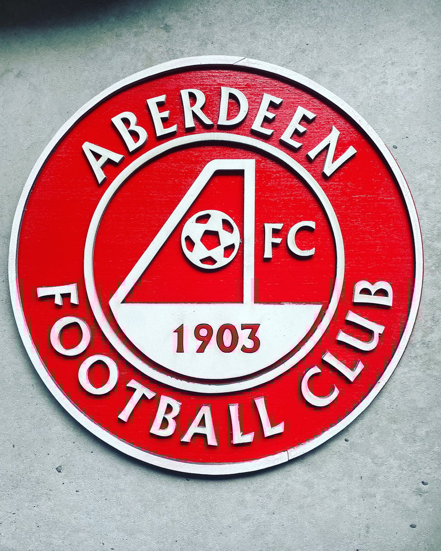 Aberdeen fc wall sign