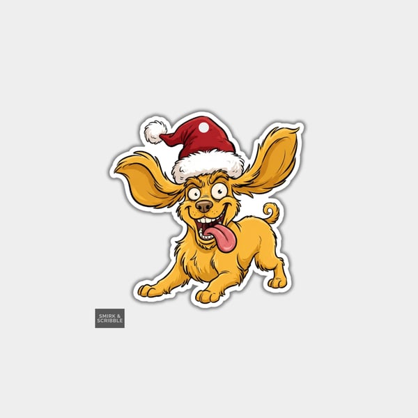 Unique Funny Christmas Gift Tags For Adults, 6pk - Cheeky Silly Dog