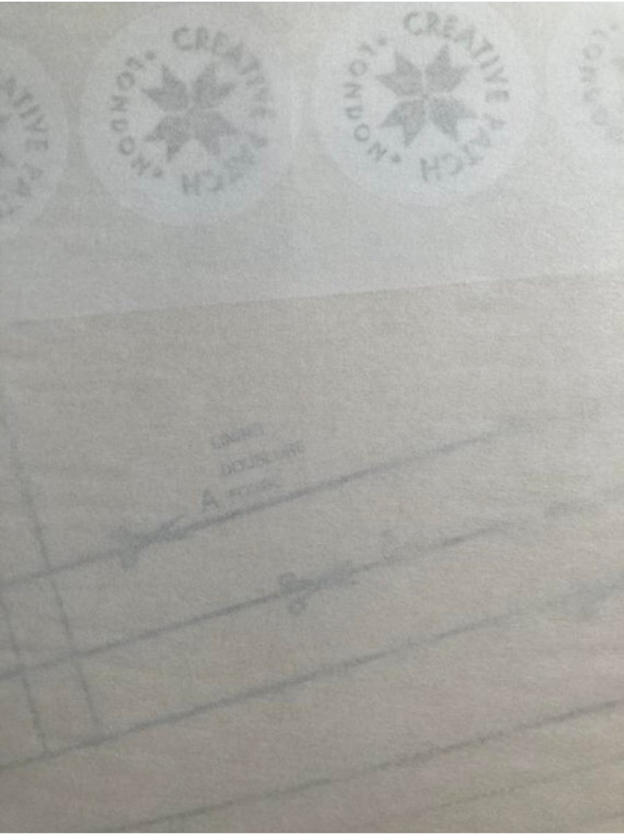 3 metres - Dressmaking White Plain Tracing Pattern Paper -50gsm folded