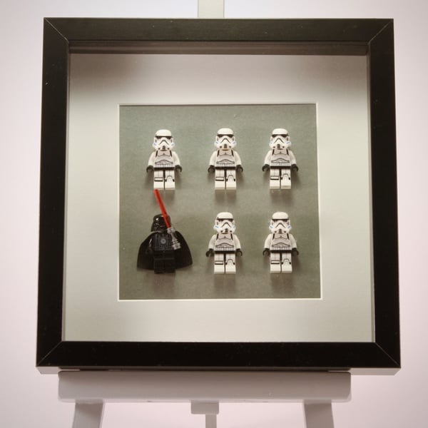  Storm Troopers & Darth Vader mini Figure frame