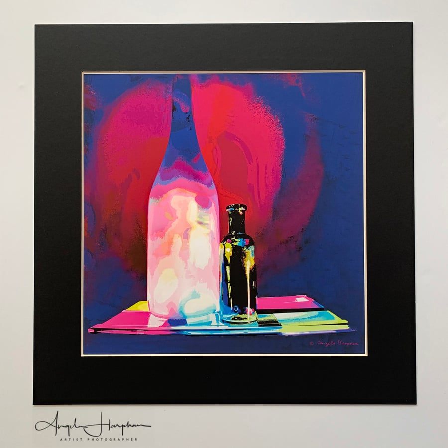 Colour Photograph - Still Life with Bottles - Magic Carpet