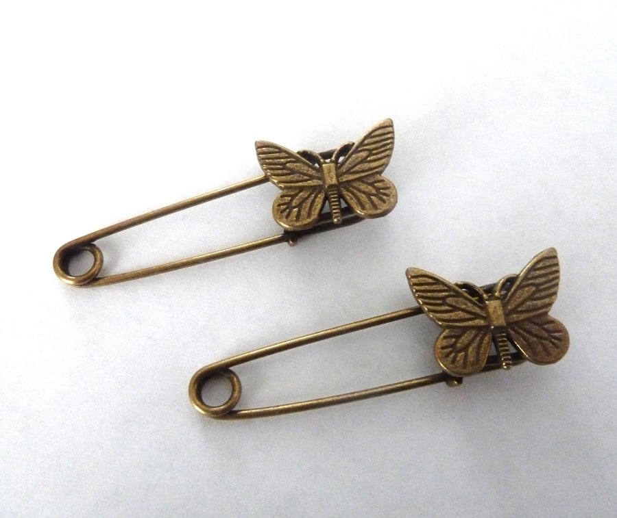 SALE  butterfly brooch pins