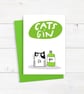Cats and gin card - Image 4