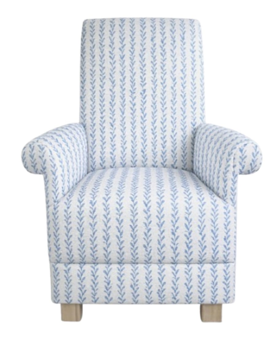 Fryetts Coastal Tide Fabric Adult Chair Armchair Pale Blue Armchair Fireside 