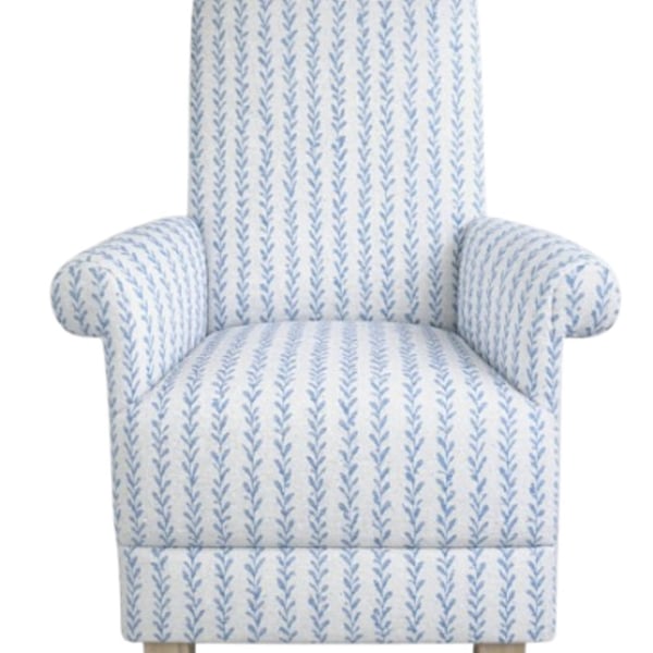 Fryetts Coastal Tide Fabric Adult Chair Armchair Pale Blue Armchair Fireside 
