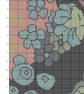 148 - Groovy Flower Power - Bright Floral Retro Flowers - Cross Stitch Pattern - Image 2