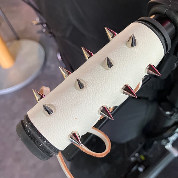 Leather Wheelchair Handle Deterrent (WHDs) - Keep Unwanted Hands OFF Your Wheels