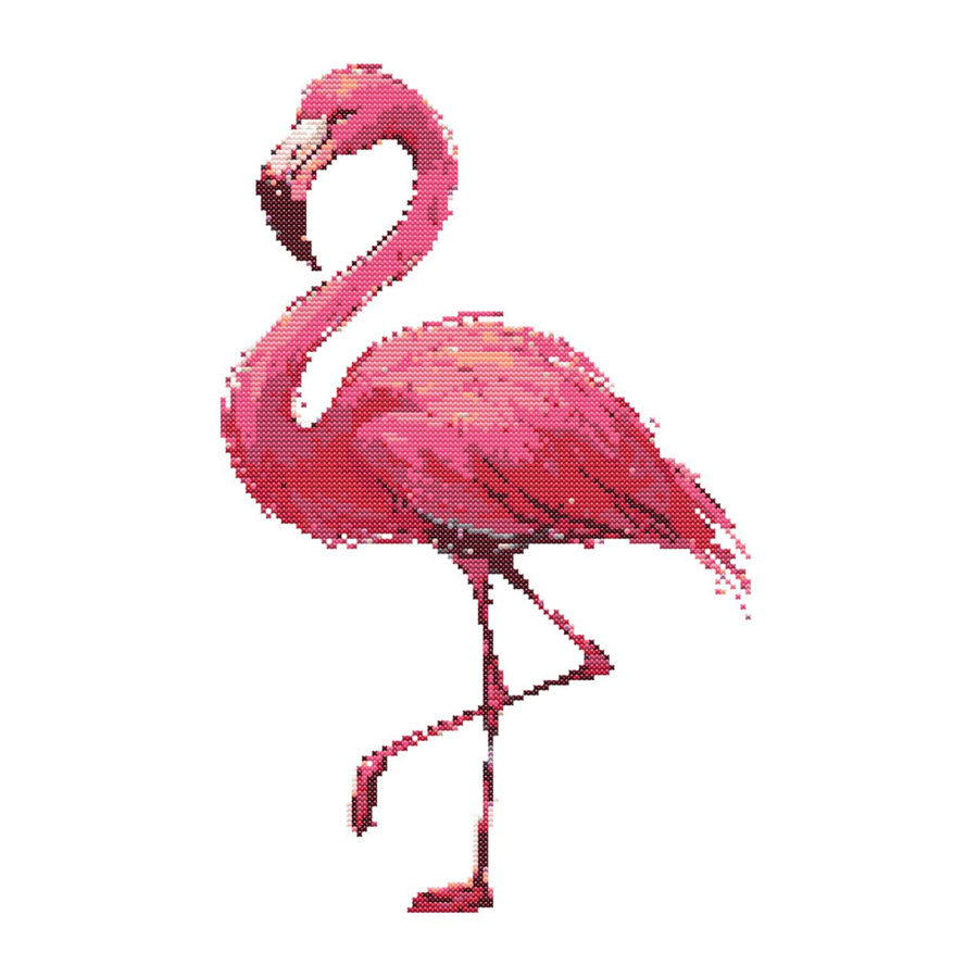 PINK FLAMINGO - Cross Stitch Pattern - Cross Stitch Chart