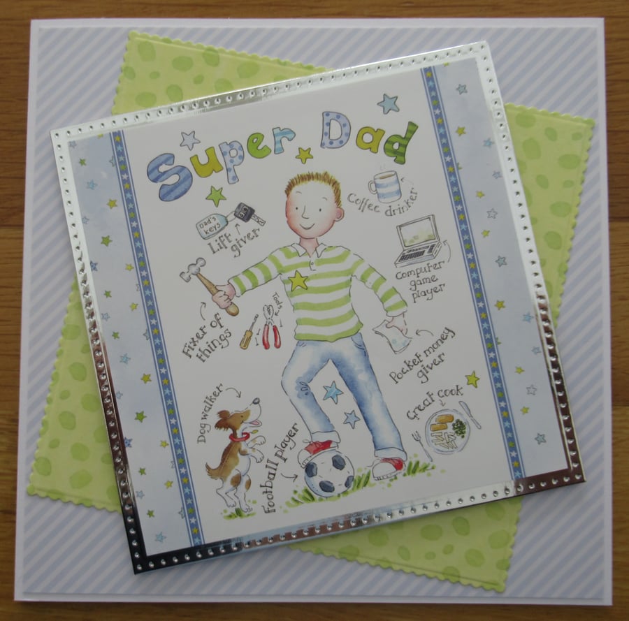 Super Dad - 7x7" Father's Day Card