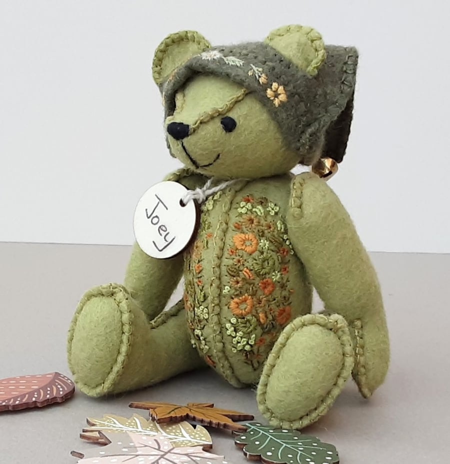 SOLD, reserved for KH, Teddy bear, handmade artist bear, UK designed