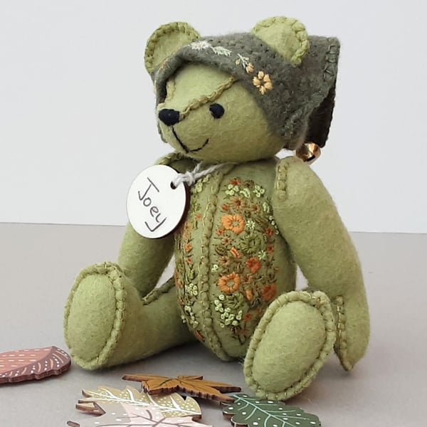 SOLD, reserved for KH, Teddy bear, handmade artist bear, UK designed