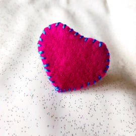 Handmade Heart felt ring