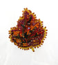 Leaf Brooch Beaded Embroidered Handmade Autumn Pin Statement Jewellery - Image 7