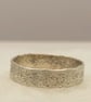 Sterling Silver Sandcast Style Texture Ring – Rustic Pinky Ring - Image 4
