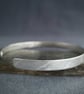 Cuff Bracelet in textured silver from Balance Me range - Image 6