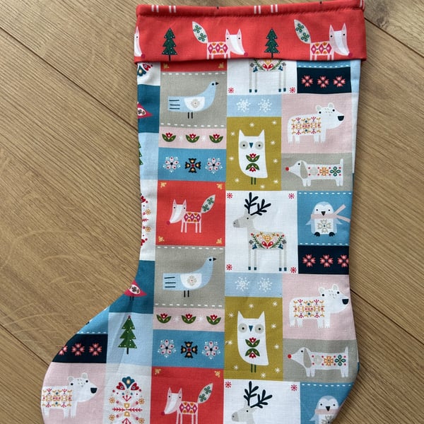 Scandi Style Christmas Stocking