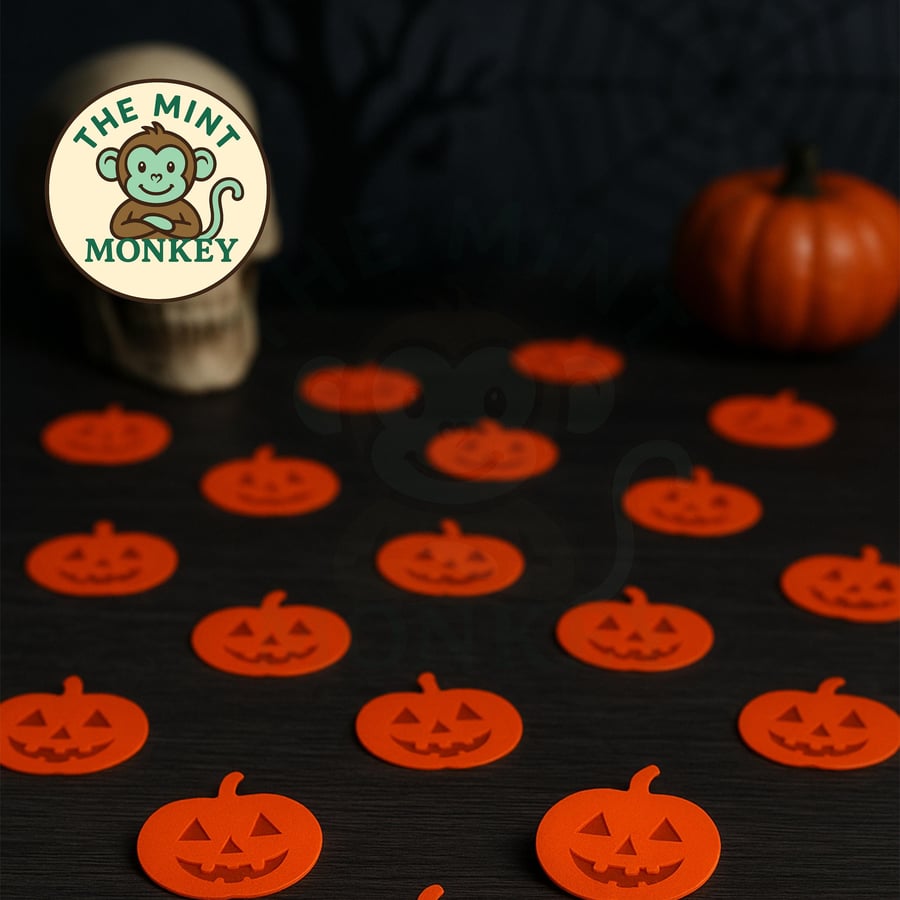 Halloween Pumpkin Acrylic Confetti - Table Scatter - Crafts - party