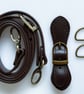 Dark Brown Buckle Clasp & Strap Hardware Kit for Making a Felt Bag on a Ball