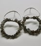 Blackened Silver and Labradorite Earrings - Image 3