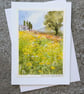 Buttercup Field. Blank Card. Original Watercolour 260174 - Image 3