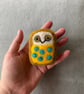 Polka dot tummy owl - orange melange - Image 6