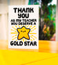 Thank You Teacher Card,  End Of School, Teacher Appreciation From Child, Pupil  - Image 4