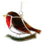 Robin Bird Suncatcher Stained Glass British Handmade  - Image 6