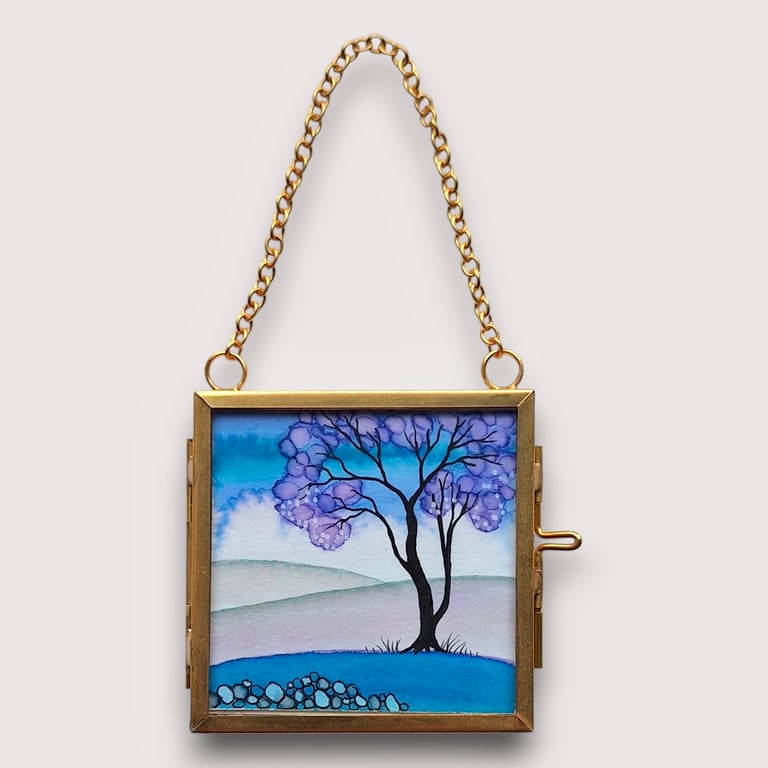 Tiny Hanging Framed Painting