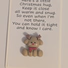 Christmas Pocket hugs - reindeer